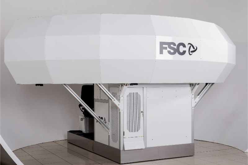 MTGS HYBRID GENERAL AVIATION FLIGHT Simulator FSTD screen rear